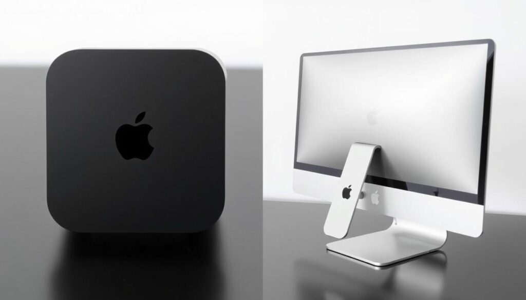 design differences between mac mini and iMac